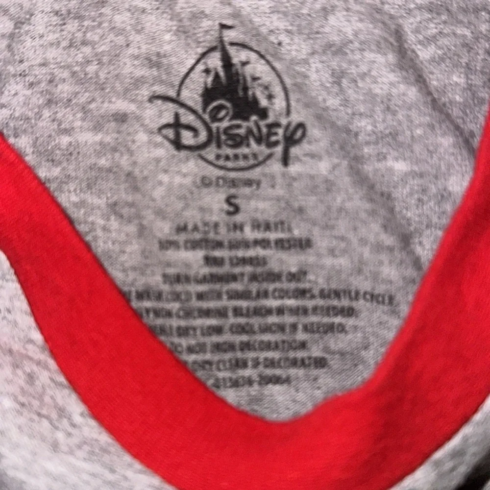 Pride Disneyland Mickey T shirt. Grey with rainbow Mickey on front. - Picture 3 of 4